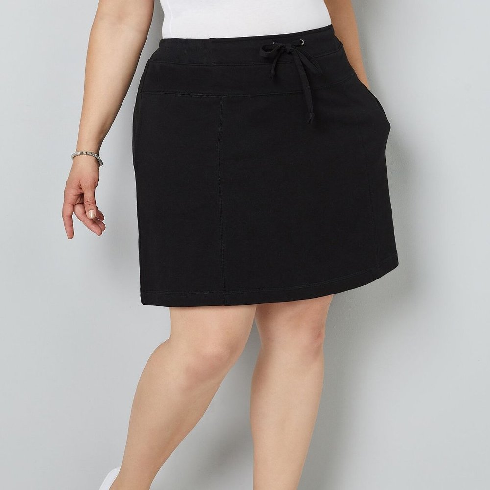 Avenue French Terry Skort Black 18/20 NWOT